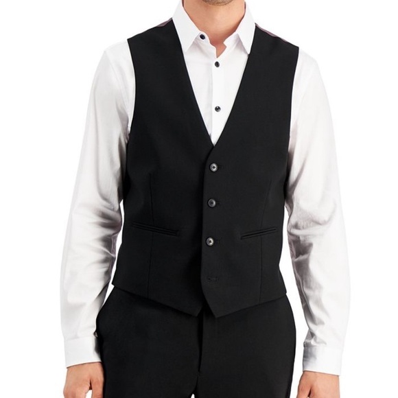 INC black button down unisex vest.  MEDIUM - Picture 1 of 8